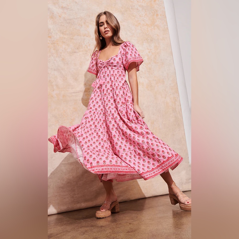 SAYLOR Adeena Dress in Taffy